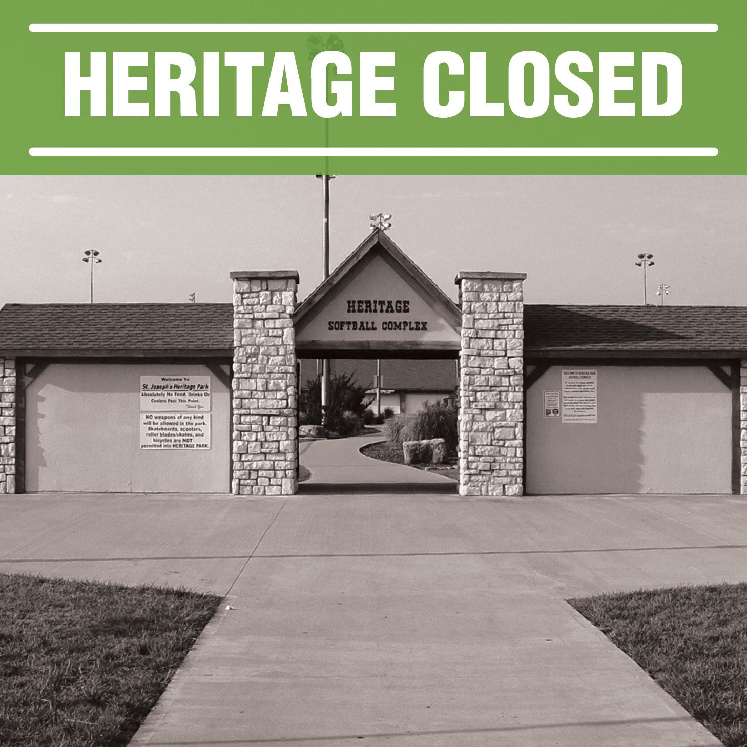 Heritage Park Closed